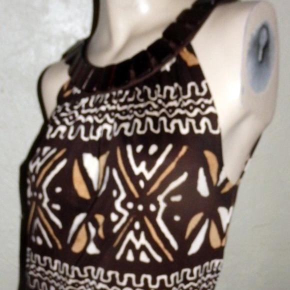 Anne Kleiin  Brown Aztec Print Knit Top/Shirt Sz M - Picture 8 of 8